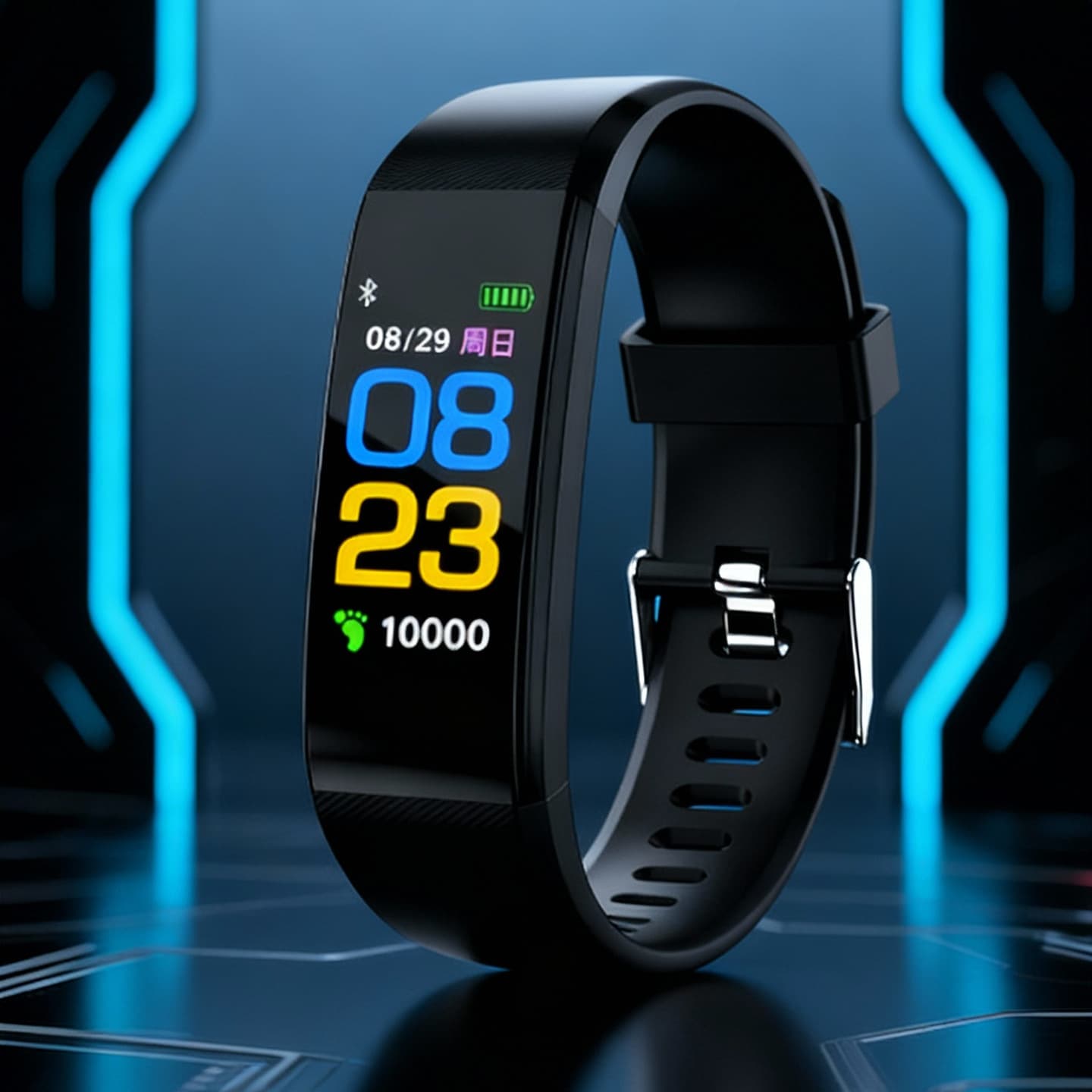 New 115plus Smart Bracelet Heart Rate Blood Pressure Blood Oxygen Sports Pedometer Cross-border Health Bracelet Wholesale