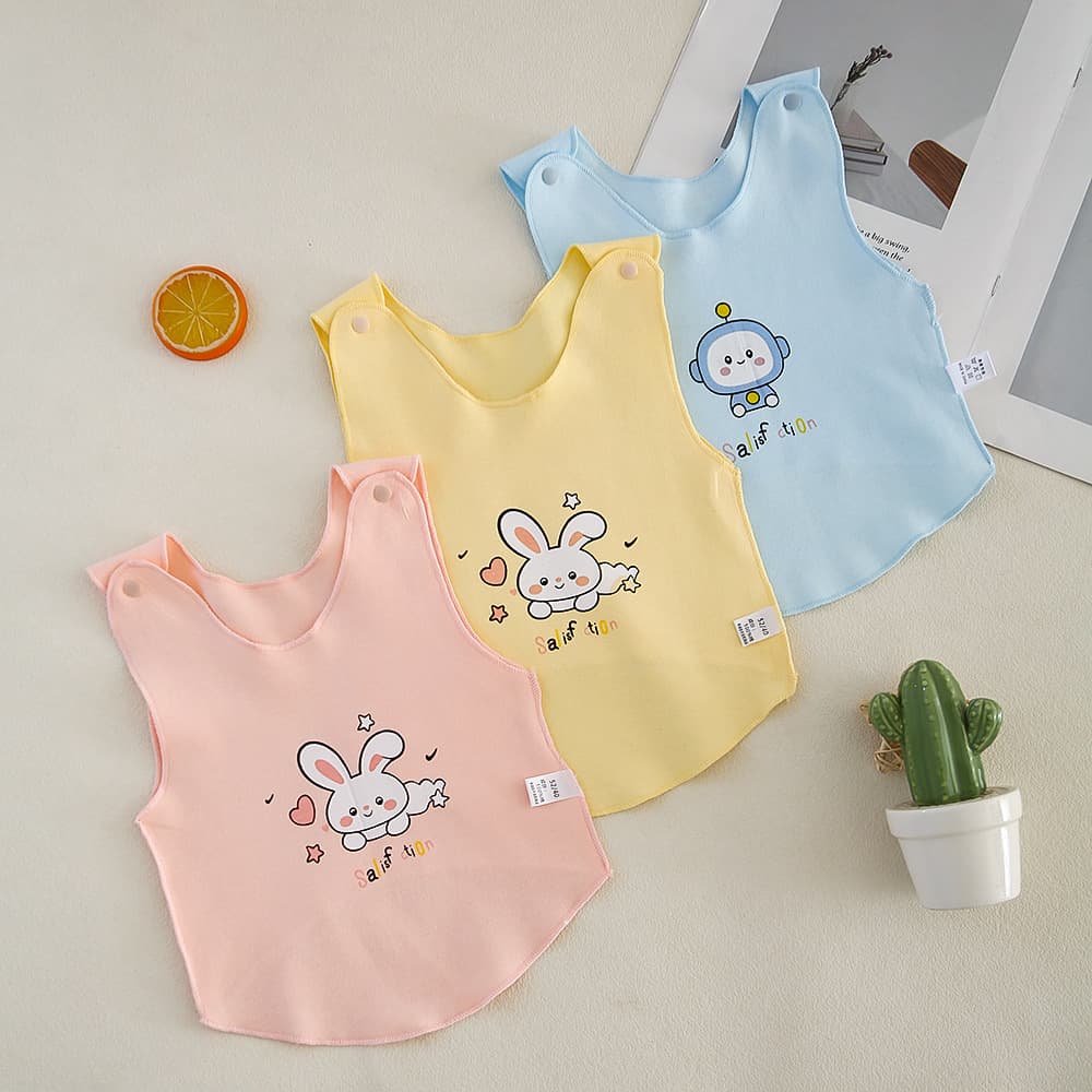 Newborn pure cotton belly vest for all seasons, cute cotton vest for boys and girls, class A base layer