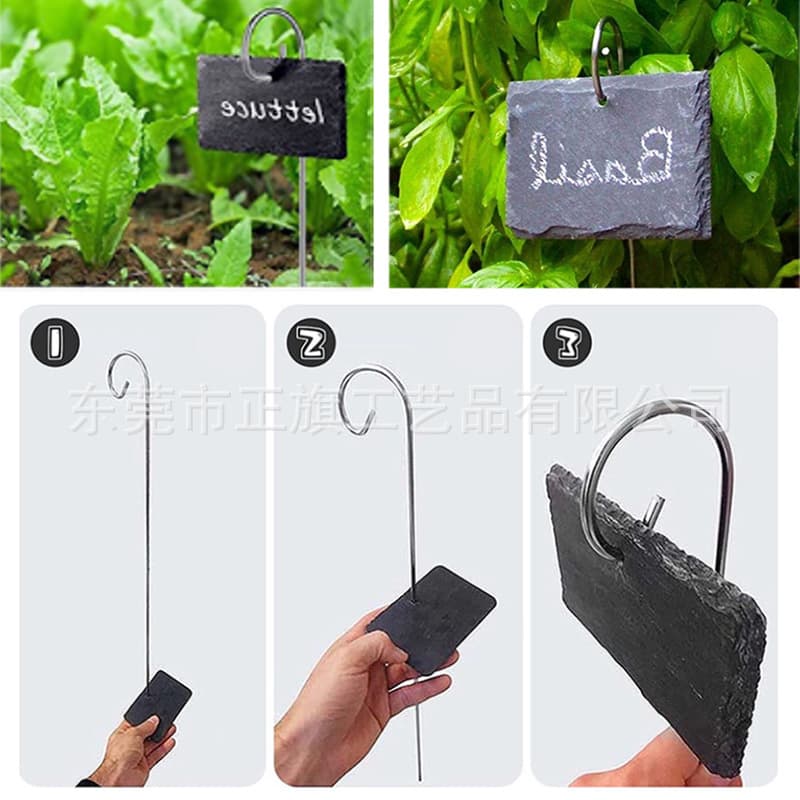Outdoor plant label metal hanging hook, garden fruit tree label hook, wedding hanging flower basket hook, ready stock