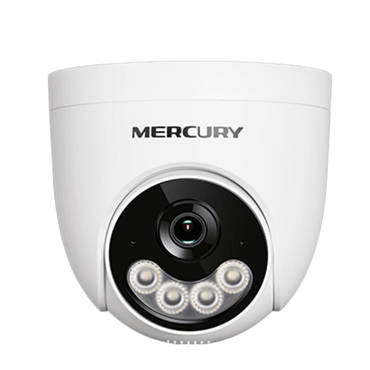 Mercury MERCURY 5 million PoE hemispheric audio dual-light warning network camera MIPC5344PW surveillance