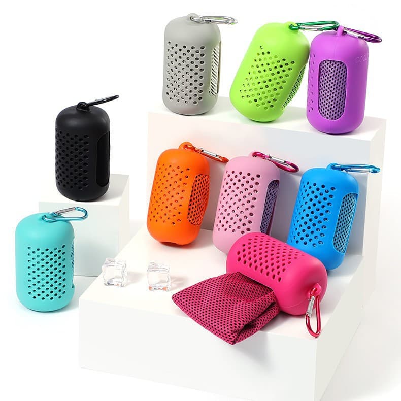 Summer New Style Silicone Amazon Cooling Icy Towel, Quick-Dry Sports Cooling Towel with Logo Printing, Ice-Feel