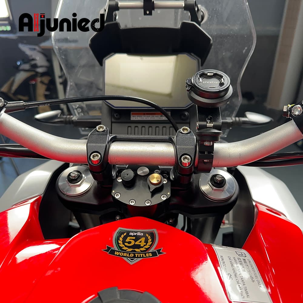 Compatible with Aprilia Tuareg 660 Motorcycle Steering Damper Anti-Wobble Stabilizer Mount Bracket