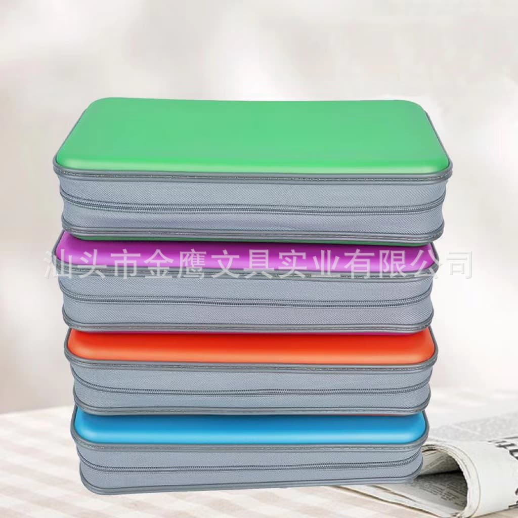 Jinying 80-slot Widened High-Quality Plastic CD Case CD Wallet DVD Disc Case CD Bag Factory Direct