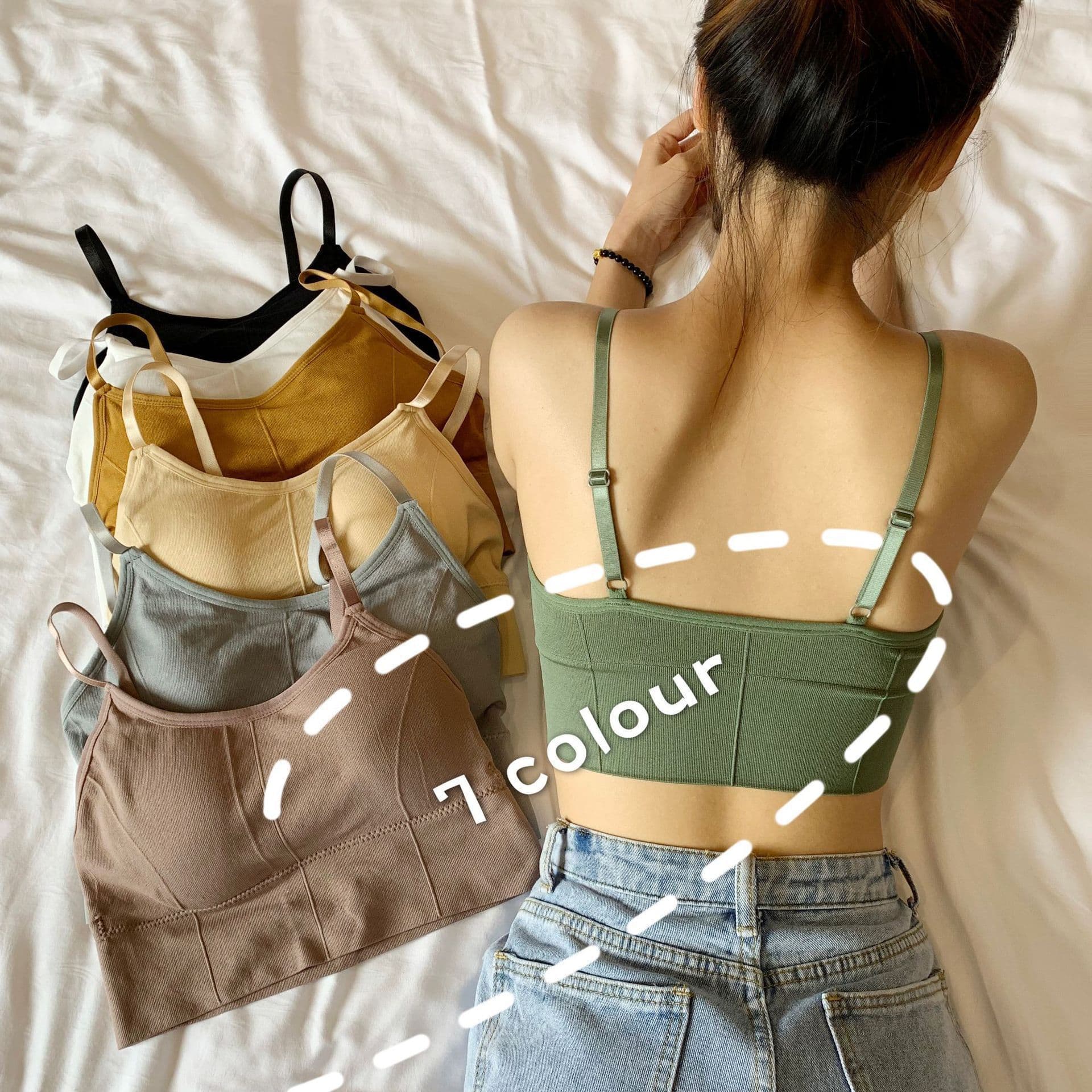 Women's Seamless Underwear, Chest Wrap, Kaka Beautiful Back Sling, Camisole, Tube Top, Girls' Sports Vest, Cross-Border Wholesale