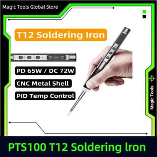 T12 Smart Soldering Iron Portable Handheld Mini Soldering Iron Type-C Powered PD