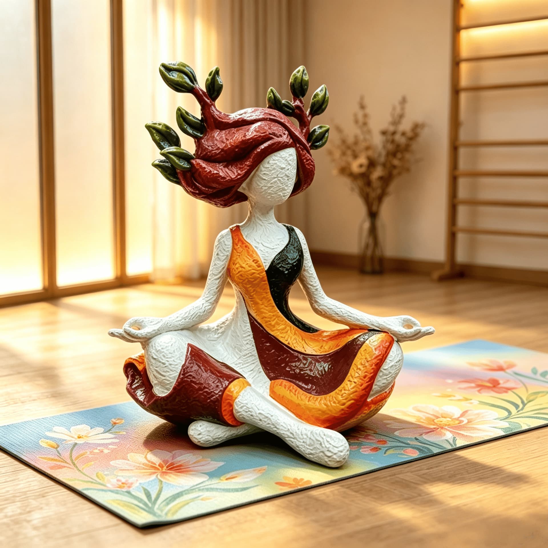 Cross-border New Product Inner Harmony Sculptural Figurine Natural Goddess Sculpture Small Ornament