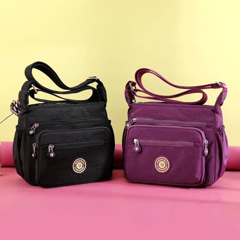 Foreign Trade Wholesale Bags Women 2023 New Fashion Shoulder Crossbody Bag Korean Style Solid Color Large Capacity Multi-Pocket Bag