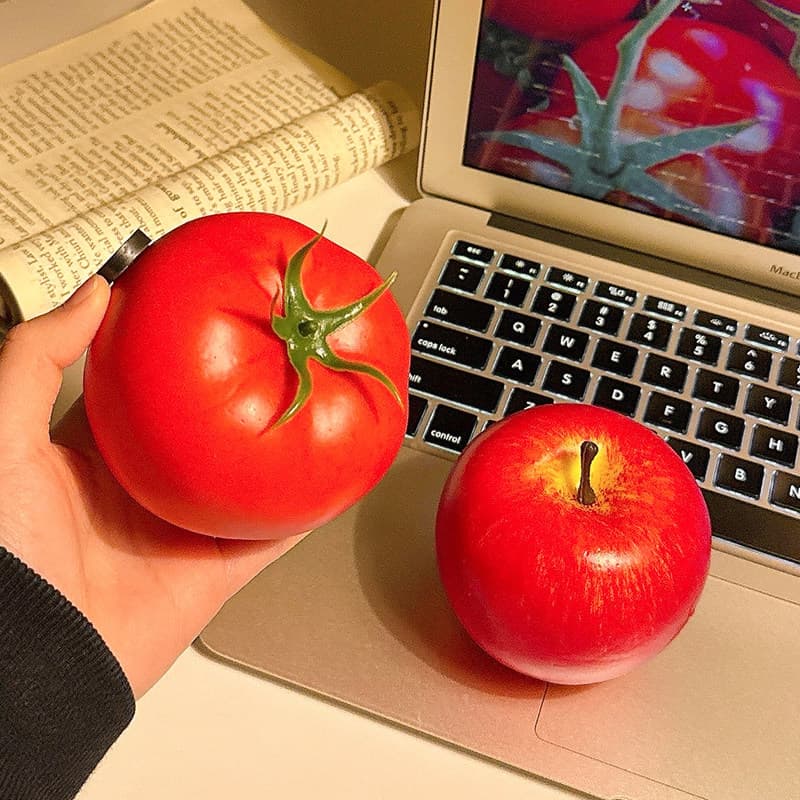 2026 New Cute Vegetable and Fruit Magnetic Stickers Home Personalized Creative Decoration Simulated Tomato Refrigerator Stickers