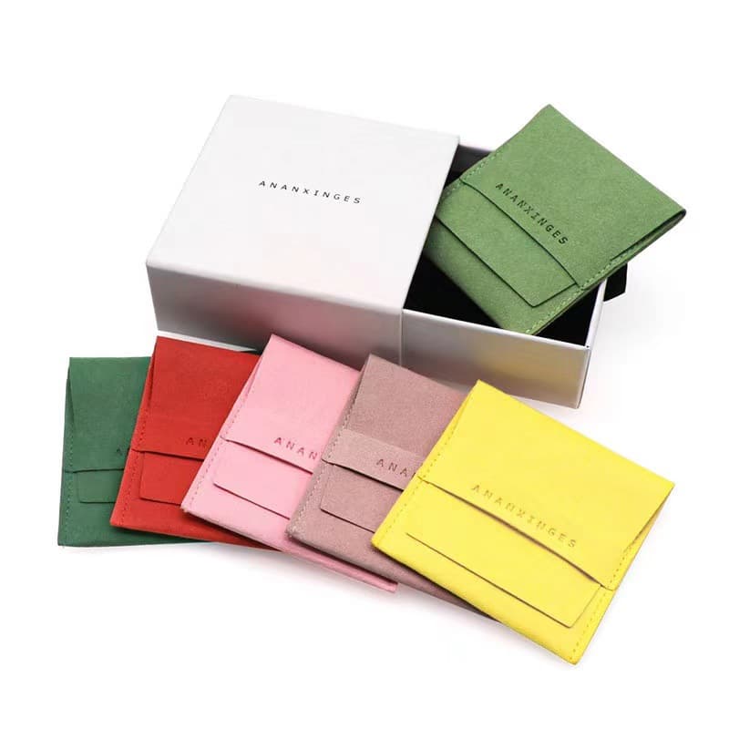 [Free sample] Factory direct supply custom style size LOGO jewelry bag, ribbon bow double-sided