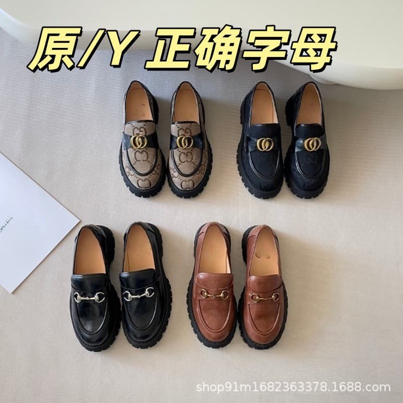 G Home 2025 New Foreign Trade Cross-border Horsebit Loafer Shoes Casual Versatile Slip-on Loafers for Women