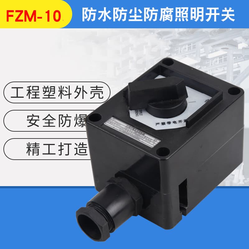 FZM-10A Waterproof Dustproof Anti-Corrosion Lighting Switch FZM-10B FZM-10D Three-Proof Lighting Switch