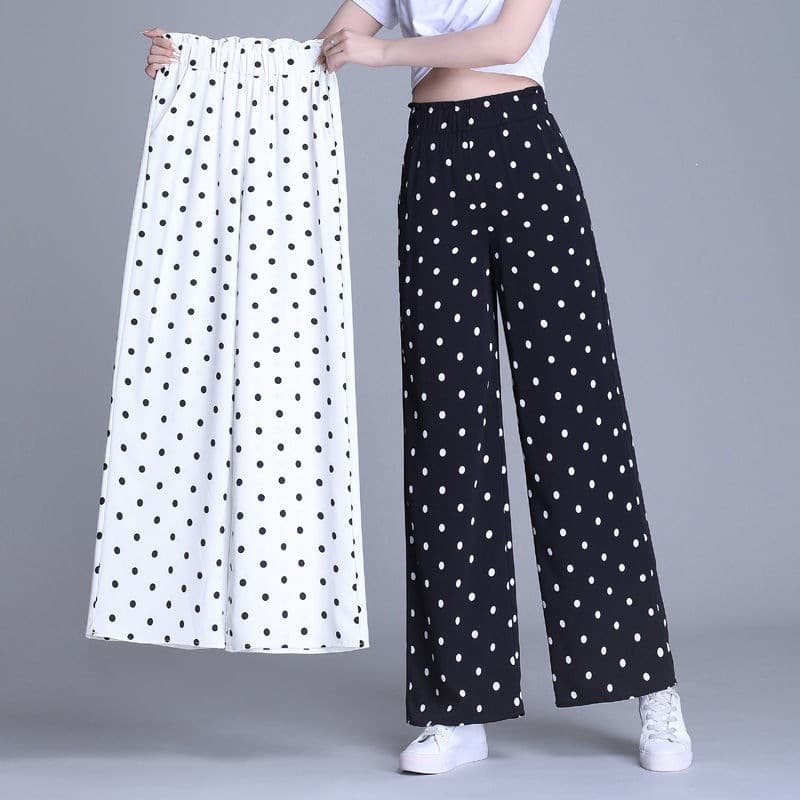 810# Mom Chic Drape Ice Silk Wide-Leg Pants Spring Summer Thin Women's Pants 2026 New Loose Straight-Leg Pants