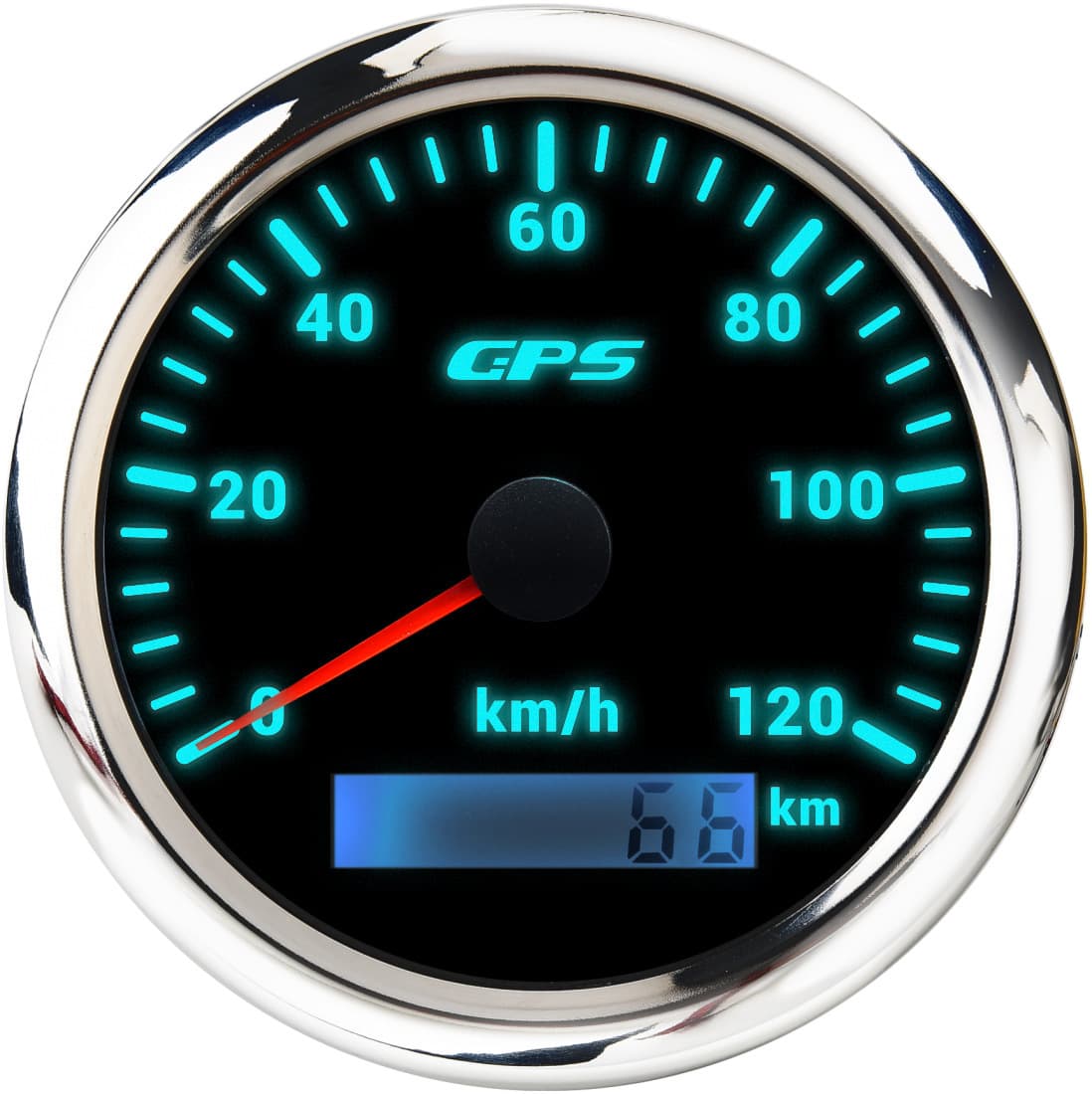 Cross-border exclusive supply of GPS speedometers for car modifications, boats, and yachts, with 7-color backlight and 85mm 0-120km/h speedometer.