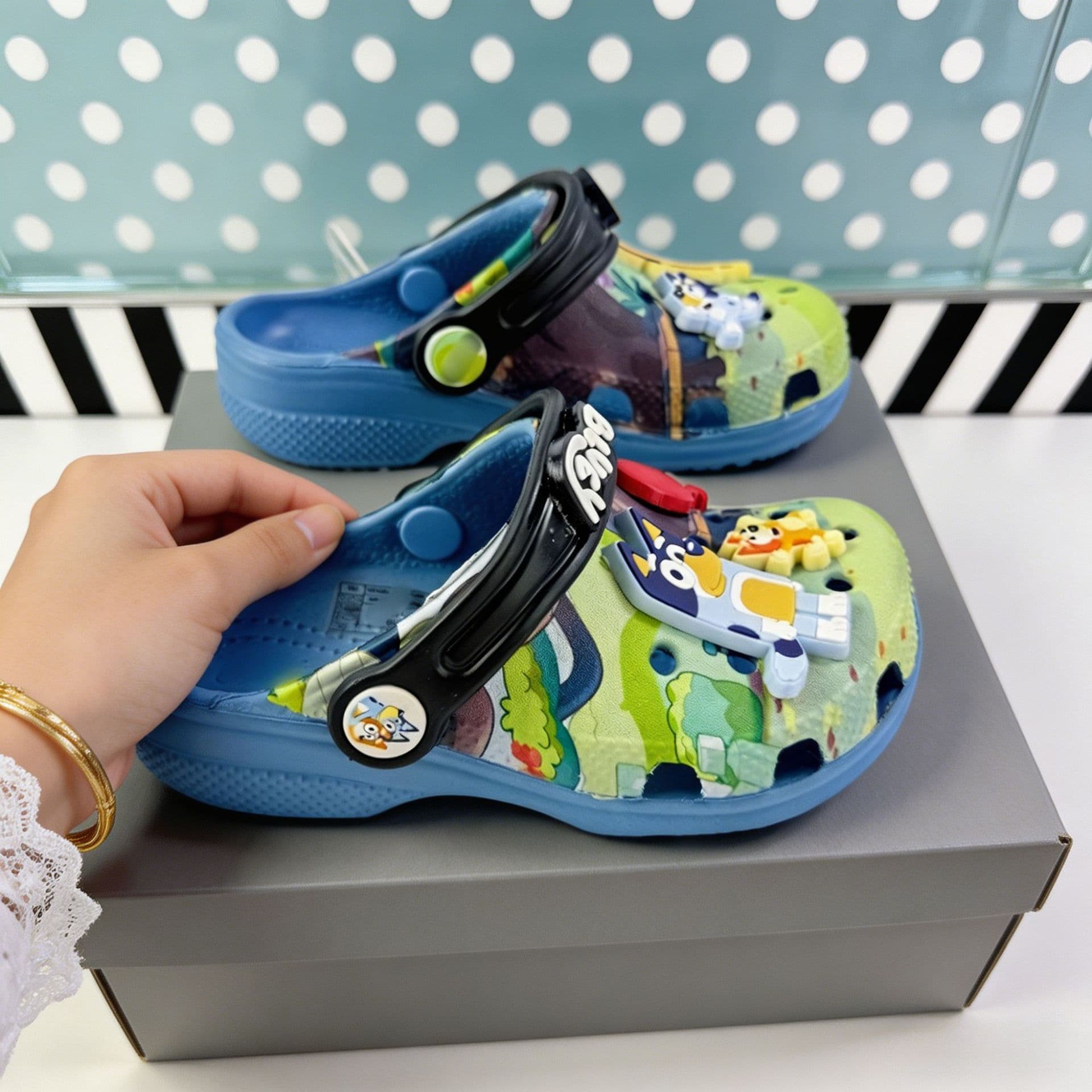 Cross 2026 Bluey Co-branded Beach Sandals Clogs. Bluey Clogs for Cross-border