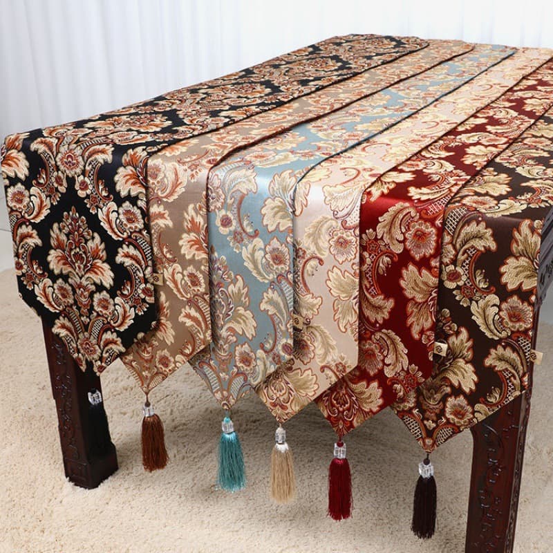Lace Table Runner, New Chinese Style Coffee Table Cloth, European Simple Dining Table Cloth, TV Cabinet Shoe Cabinet Long Strip Tea Mat Wholesale