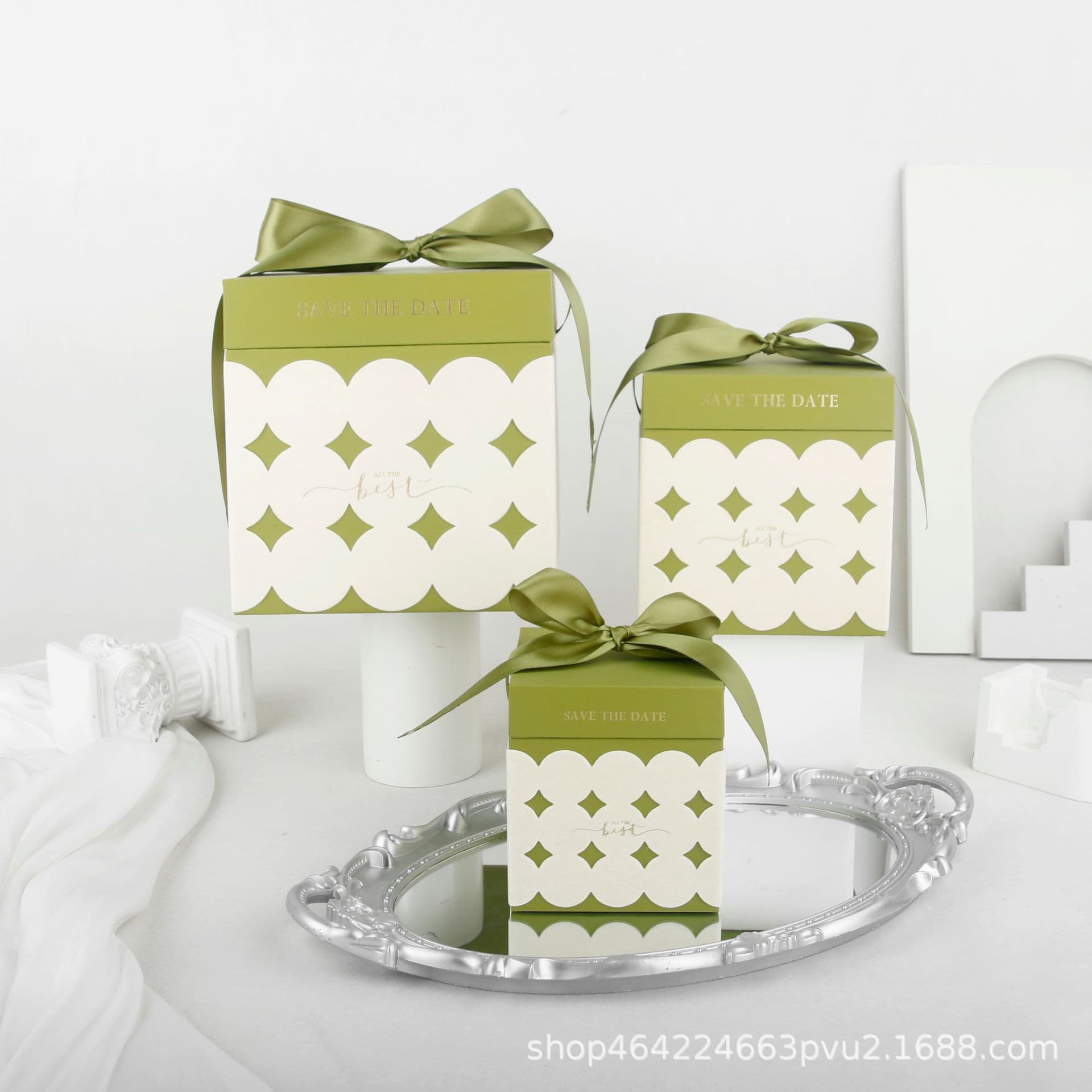 Wedding Candy Box Xiaoman Square Box for Wedding Engagement Velvet Premium Feeling Bridesmaid Gift Box Gift Box Christmas Gift Box Empty Box