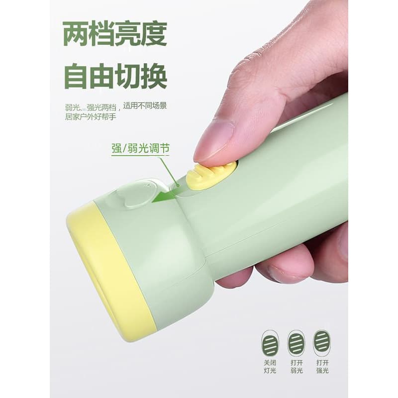 Kangming household flashlight, rechargeable compact portable strong light super bright torch for outdoor cycling and emergency with long battery life