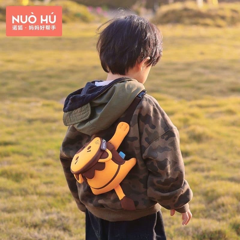 Novo Kidsren's Bag Mini Crossbody Bag Kindergarten Cartoon Bag 1-5 Years Old Boys and Girls Cute Baby Waist Bag