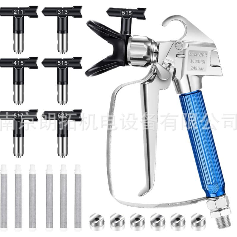 Spray Gun for Paint Coating, High Pressure Airless Sprayer Accessories, Universal, Factory Wholesale