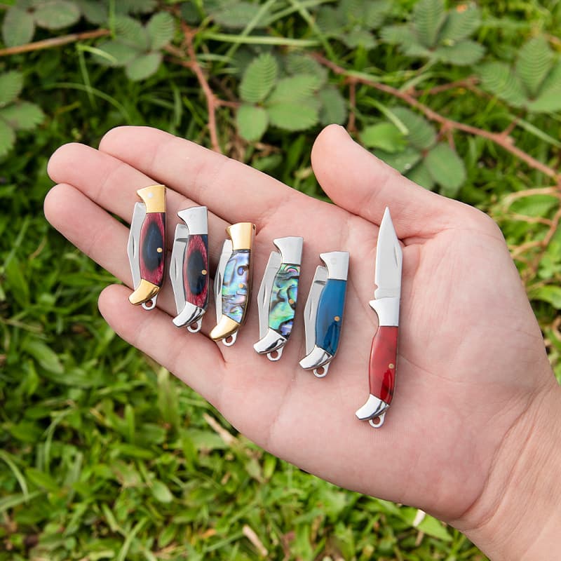 [Pocket Knife] Mini Folding Knife Legal Knife Brass Knife Keychain Unpacking Express Unboxing Knife