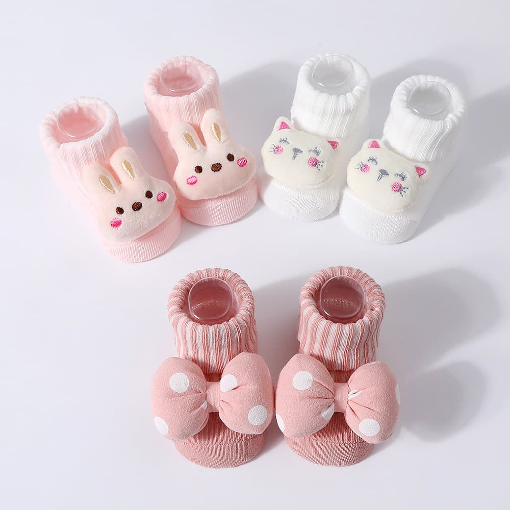 2026 Newborn Baby Anti-Slip Socks, Ins Cartoon Character Kids Floor Socks