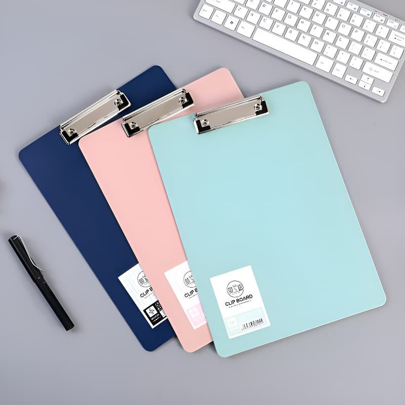 (Small sheet) Morandi plywood folder a4 folder office pad hard board clip multifunctional test paper