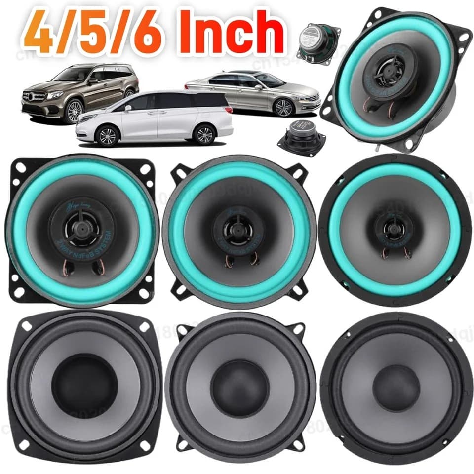 4/5/6 Inch Car Speakers 100W/160W Audio Music Stereo Full Range
