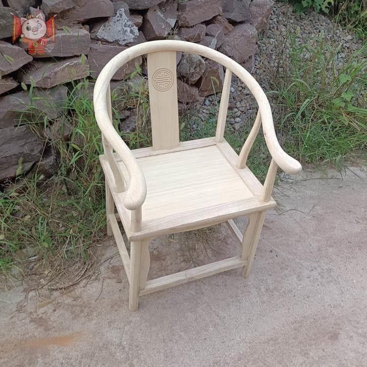 Taishi chair, new Chinese style south elm wood armchair, oak chair armchair, solid wood white embryo chair, bulk official hat chair, others