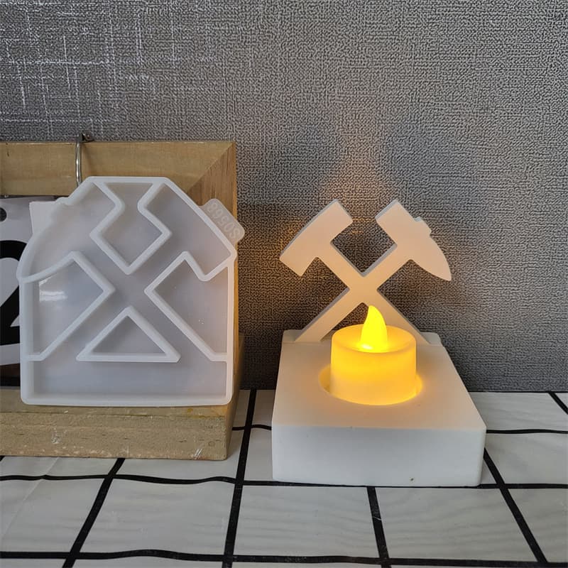 S0568 Hammer Pickaxe Plug-in Decorative Plaster Mold DIY Silicone Mold Cement Plaster Mold