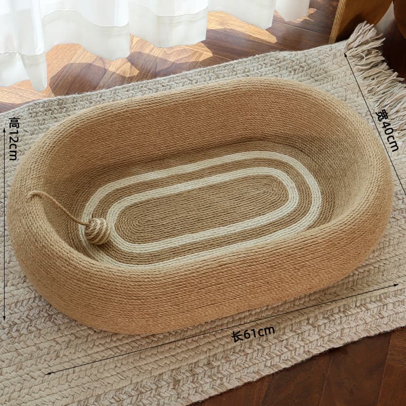 Cat scratching board sisal wear-resistant, not easy to shed crumbs, extra-large cat nest, all-in-one scratch-resistant, four-season universal cat claw board, cat supplies