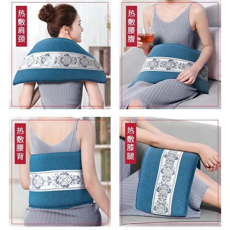 Sea Salt Hot Compress Bag, Electric Heating Salt Bag for Home Use, Waist and Full Body, Shoulder and Neck Electric Therapy Bag