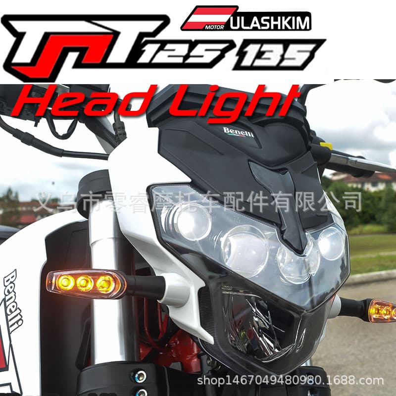Modified Headlight Assembly Motorcycle Headlight for Benelli Tnt125 Tnt135 LED Headlight