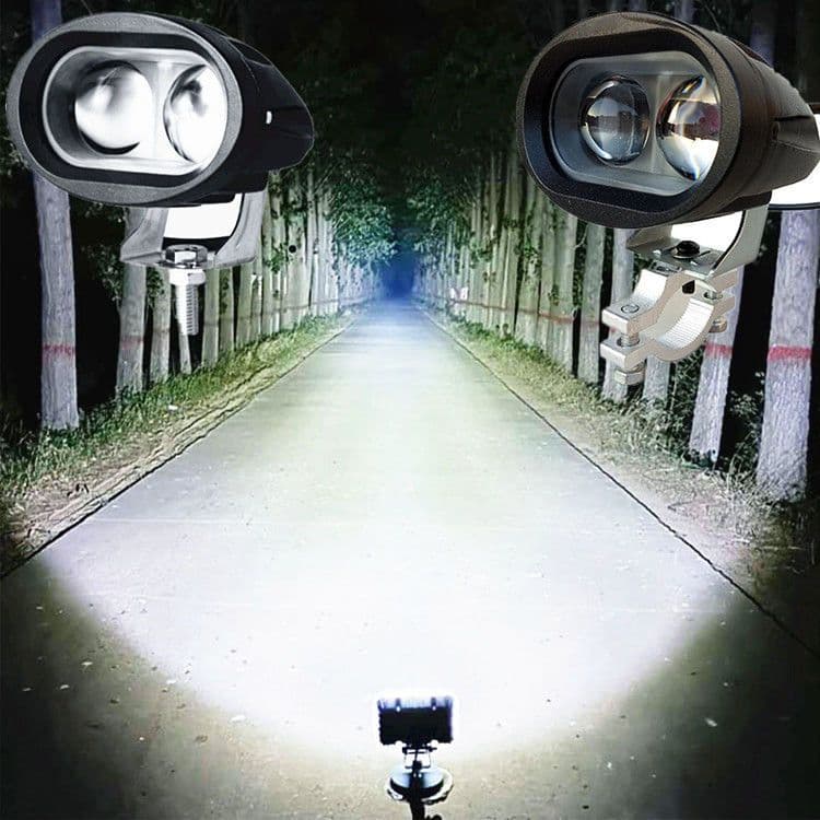 Electric car light, strong light, motorcycle LED headlight, super bright tricycle modified external 12V60V light spotlight, foreign trade