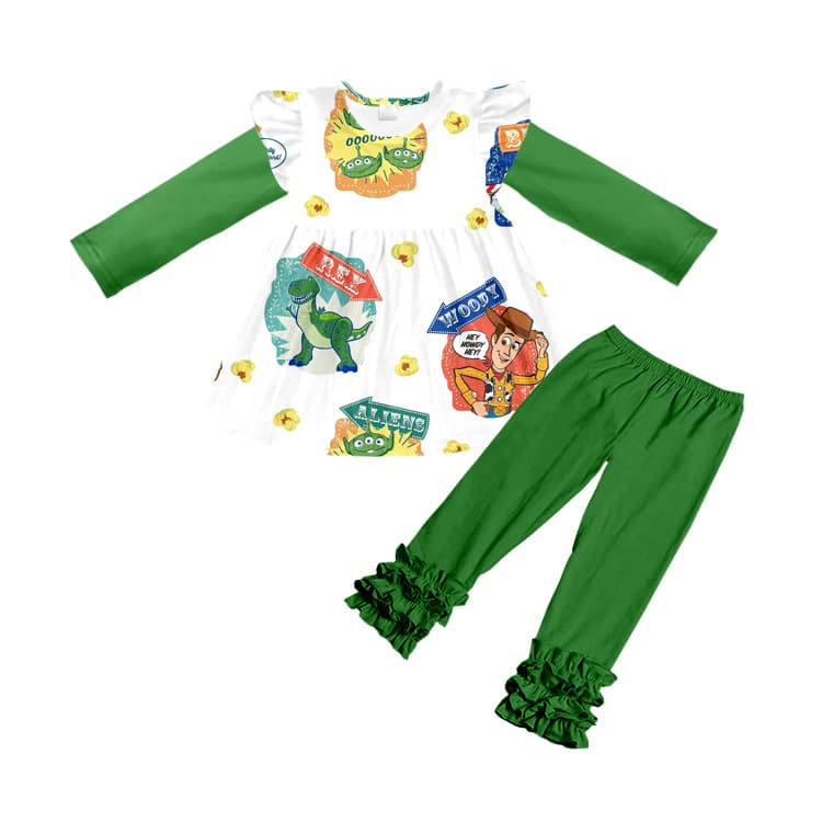 High-quality Foreign Trade Children's Wear, Printed Cute Creative Custom Autumn Set