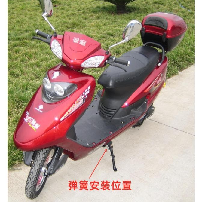 Electric bicycle, motorcycle, tricycle rear stand foot support pedal spring, electric vehicle tension spring accessory