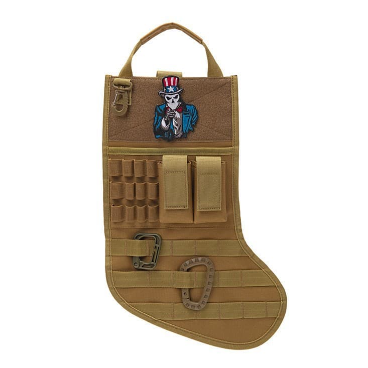 Tactical MOLLE Christmas stocking bag military bag accessories storage bag Christmas stocking ornaments outdoor sports adult Christmas
