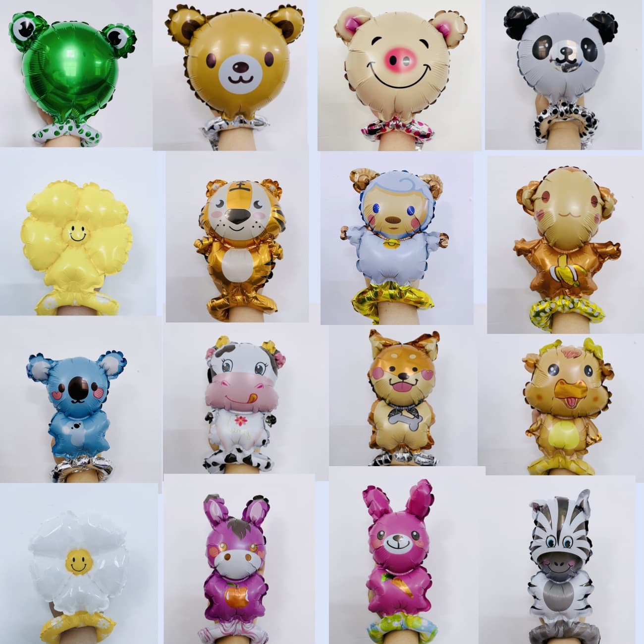 Animal head cartoon wrist balloon children's toys kindergarten event party gift animal bracelet balloon wholesale
