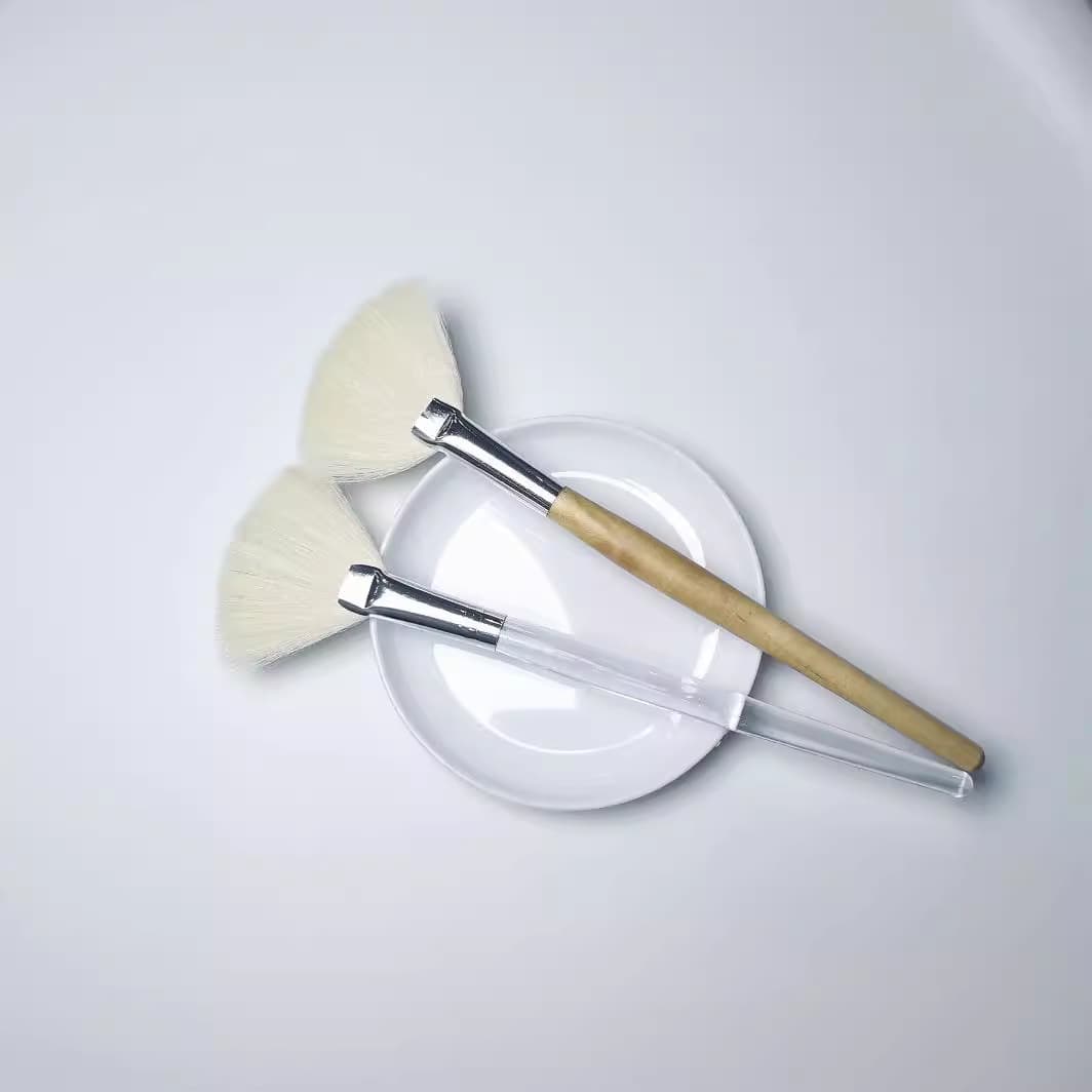 Imitation wool soft cleansing balm foaming brush fan brush beauty salon tools facial cleanser brush wholesale