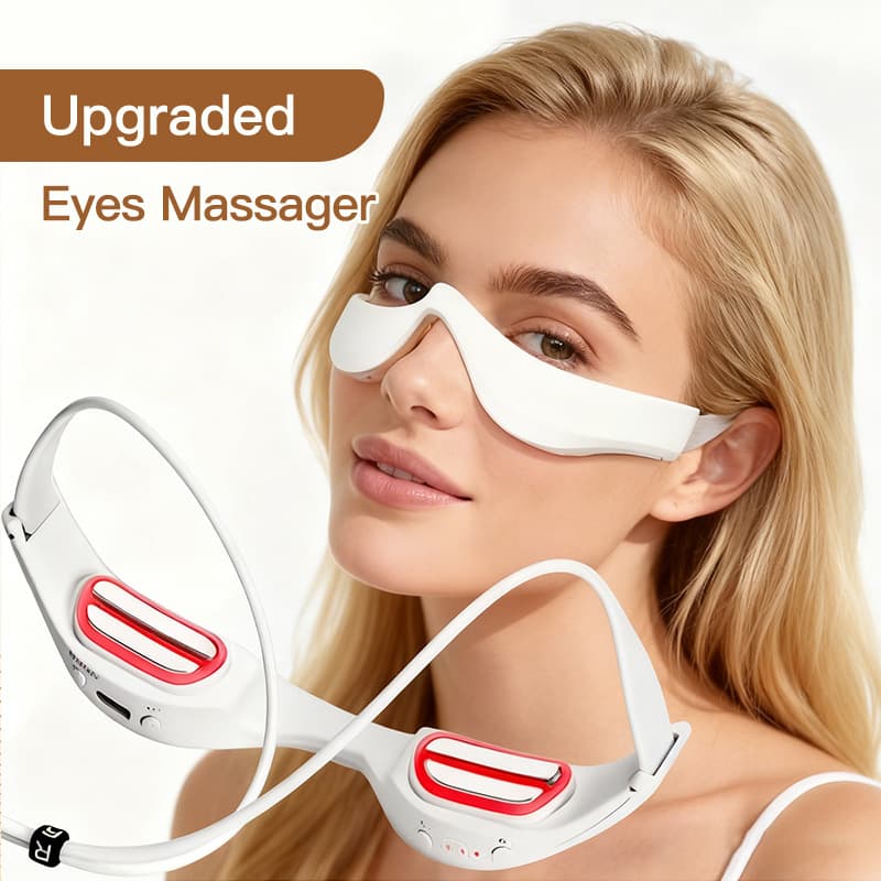 Cross-border Red Light EMS Eye Massager 3D Red Light Massager Reduce Dark Circles Microcurrent Eye Beauty Device
