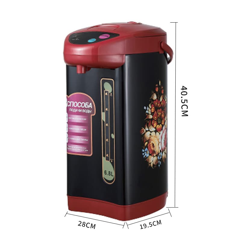 Cross-border foreign trade European standard stainless steel insulated electric water bottle smart electric thermos water dispenser 6.8L kettle