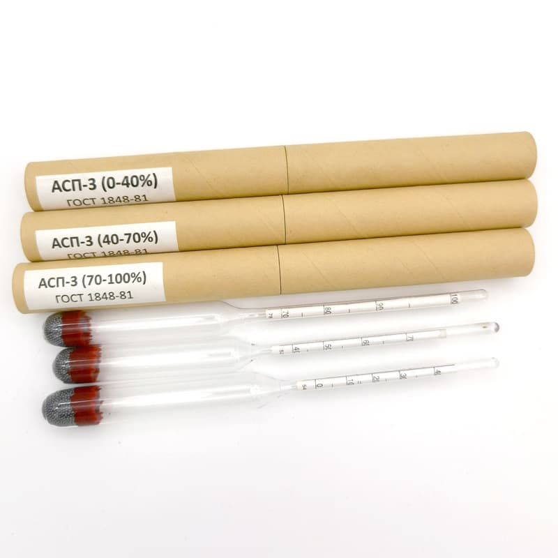 Alcohol Hydrometer 0-100 Degree Baijiu Alcoholmeter Single Glass Baijiu Tester Meter Factory Wholesale