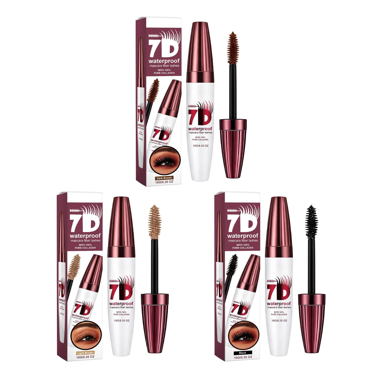 Voluminous Curling Mascara Series Multiple Shades Smooth Application Thick Natural Daily Eye Mascara