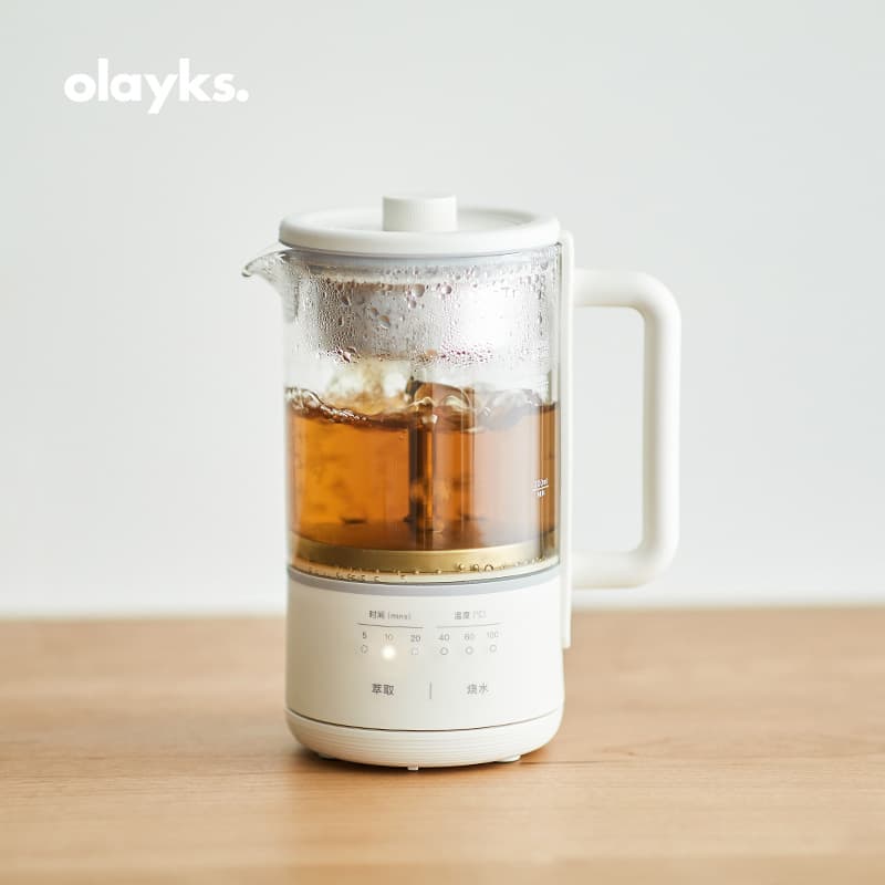 Olayks Steaming Tea Maker, Spray-type Health Pot for Black and White Tea, Home Automatic Steam Office Tea Pot