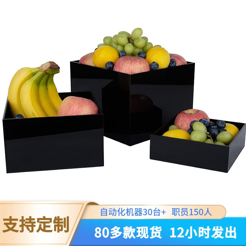 Factory Acrylic Buffet Box Food Display Stand Square Acrylic 3D Display Stand Assembly Cake Stand