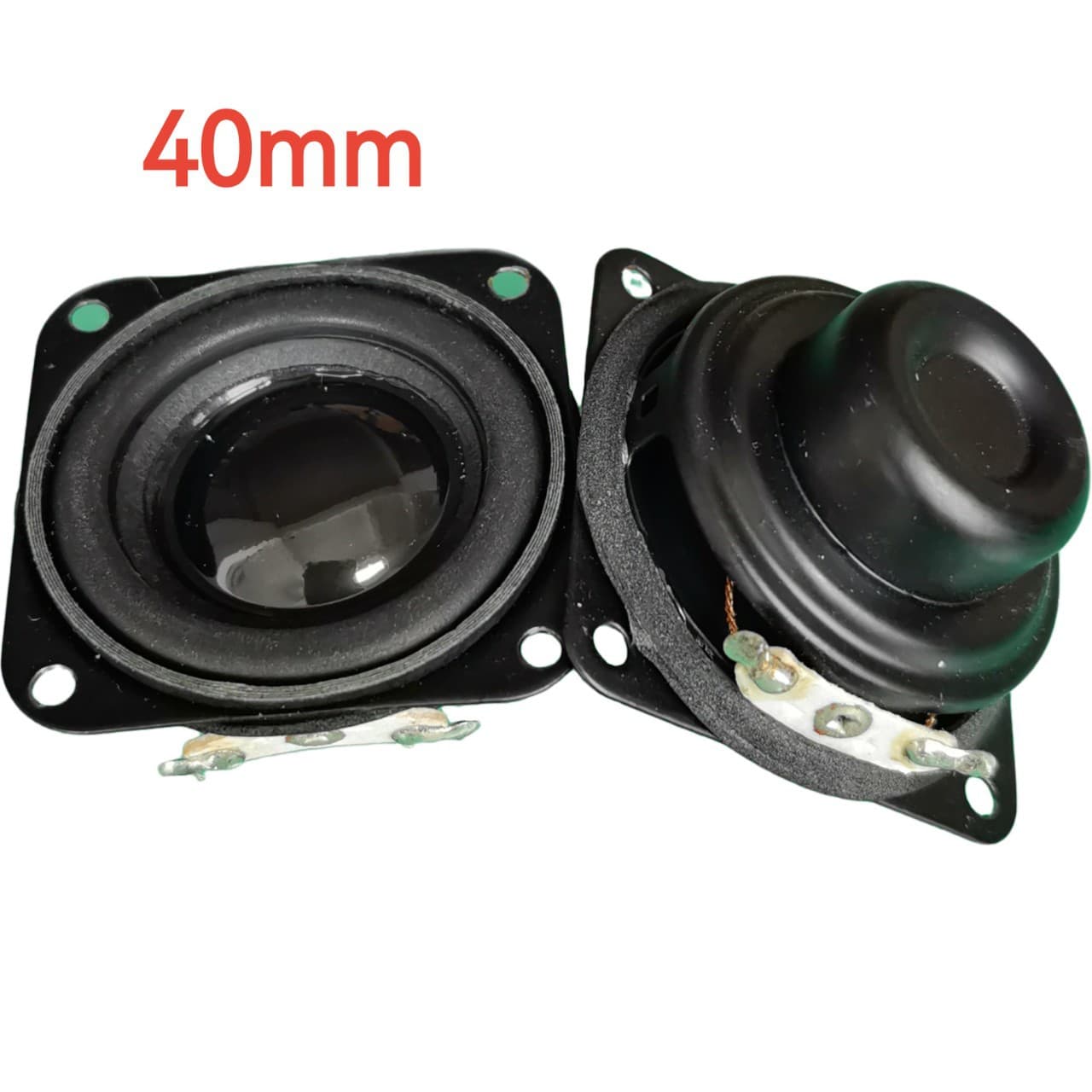 40mm Iron Shell Square Speaker 4 Ohm Dual Inner Magnet Bracket Black Paint Speaker Audio Dynamic Speaker