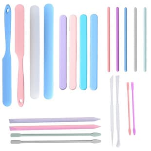 Epoxy Resin Tool Set with Bubble Poking Stirring Stick and Spatula Mold, Reusable Non-Stick Silicone Stirring Stick, Best-Selling for Cross-Border Trade
