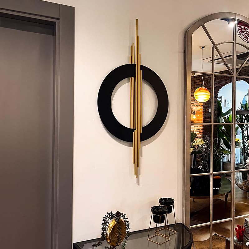 Living room decorative painting, high-end restaurant hanging painting, entrance hall, sofa background wall, modern high-end atmospheric 3D iron pendant