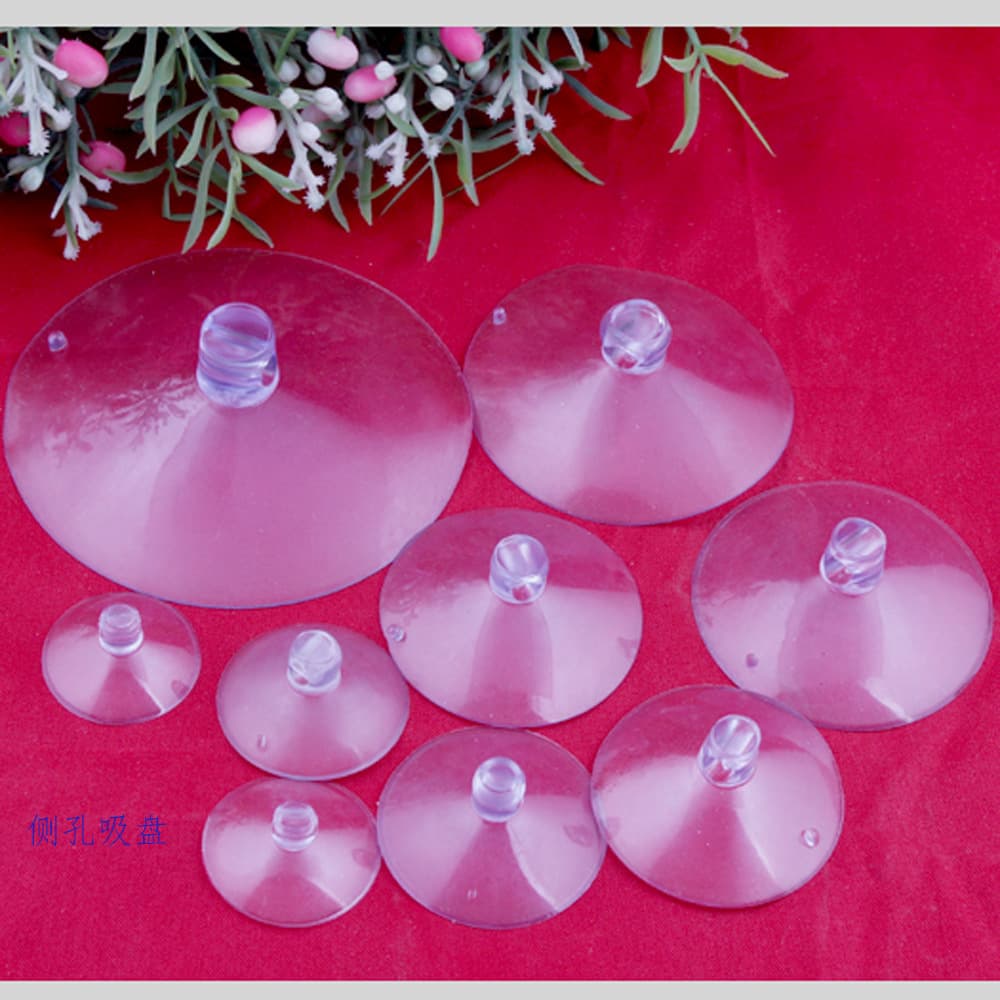 Manufacturer wholesale transparent suction cups for toys with strong adsorption force, perforated suction cups, bayonet style mushroom head suction cups