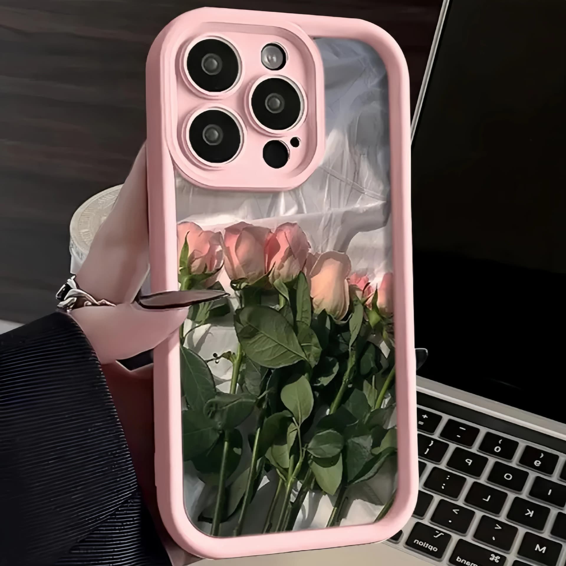 Apple 15promax mobile phone case 11 suitable for iphone13 protective cover 12mini painted 16 rose 14puls