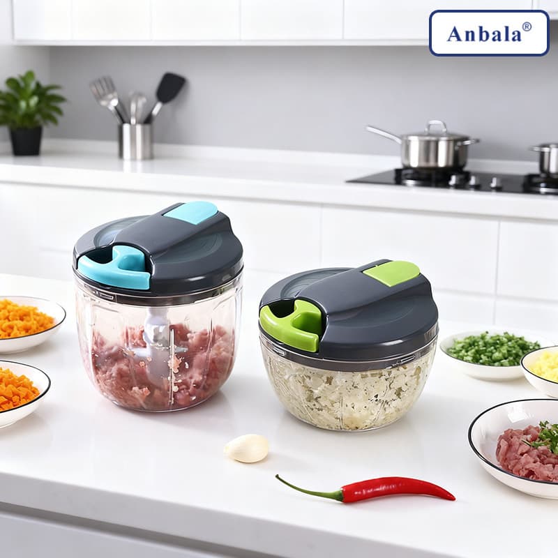 Cross-border Amazon hand-pulled meat grinder household garlic pounder vegetable cutting artifact ginger garlic mince manual garlic beater